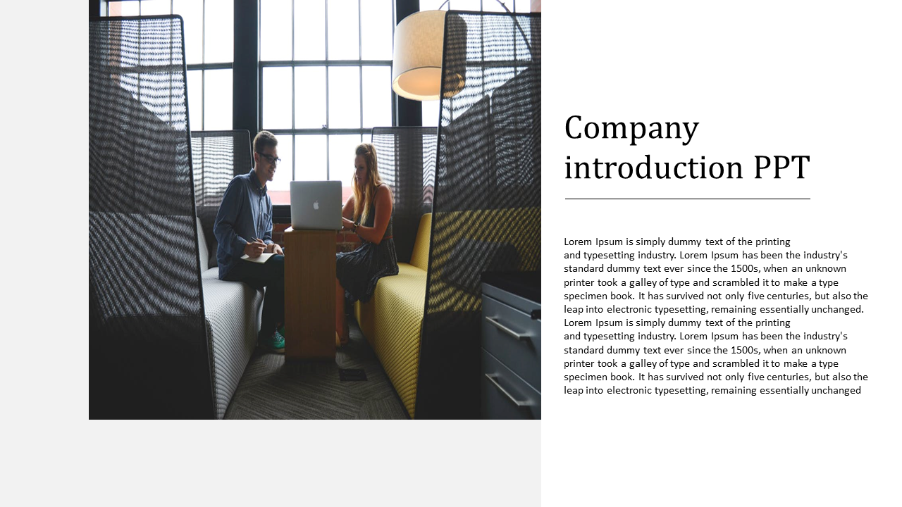 Ready To Use Company Introduction PPT Template